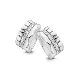 Boucles d'oreilles One More  Ischia Diamants Or Blanc