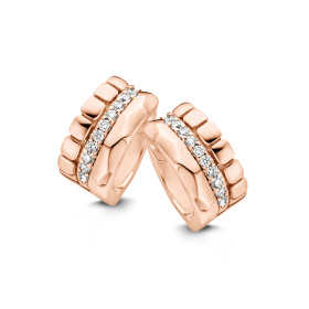 Boucles d'oreilles One More  Ischia Diamants Or Rose