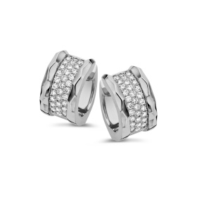 Boucles d'oreilles One More  Ischia Diamants Or Blanc