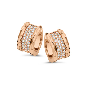 Boucles d'oreilles One More  Ischia Diamants Or Rose