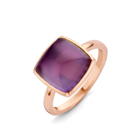 Bague One More  Pantelleria améthyste nacre Or Rose