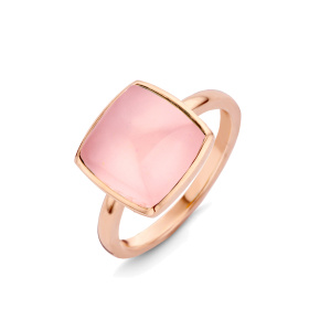 Bague One More  Pantelleria quartz rose nacre Or Rose