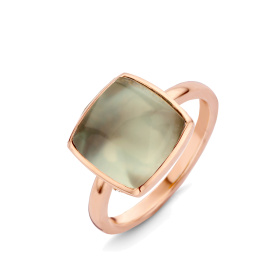 Bague One More  Pantelleria prasiolite nacre Or Rose
