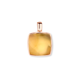 Pendentif One More Pendentif Pantelleria citrine nacre Or Rose
