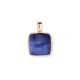 Pendentif One More Pendentif Pantelleria avec quartz sodalite Or Rose