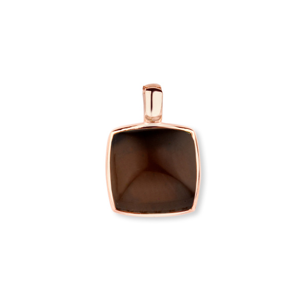 Pendentif One More Pendentif Pantelleria quartz fumé nacre Or Rose