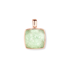 Pendentif One More Pendentif Pantelleria cristal de roche aventurine Or Rose