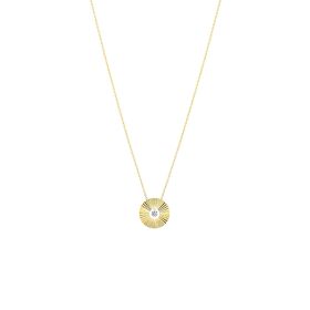 Collier La Brune & La Blonde Mini Lune Or Jaune Diamant 0.07ct
