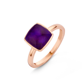 Bague One More  Pantelleria quartz et sugilite nacre Or Rose