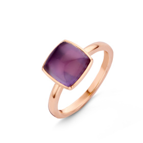 Bague One More  Pantelleria améthyste nacre Or Rose