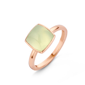 Bague One More  Pantelleria préhnite nacre Or Rose