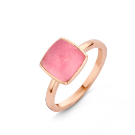 Bague One More  Pantelleria quartz rhodochrosite et nacre Or Rose
