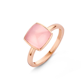 Bague One More  Pantelleria quartz rose nacre Or Rose
