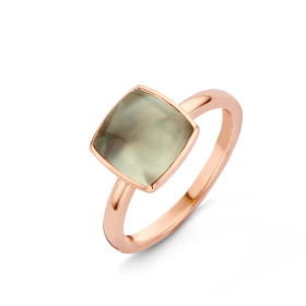 Bague One More  Pantelleria prasiolite nacre Or Rose