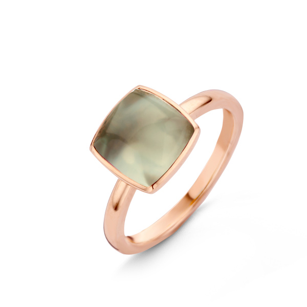 Bague One More  Pantelleria prasiolite nacre Or Rose