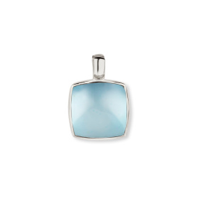 Pendentif One More Pendentif Pantelleria topaze Sky Blue nacre Or Blanc