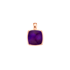 Pendentif One More Pendentif Pantelleria quartz et sugilite nacre Or Rose