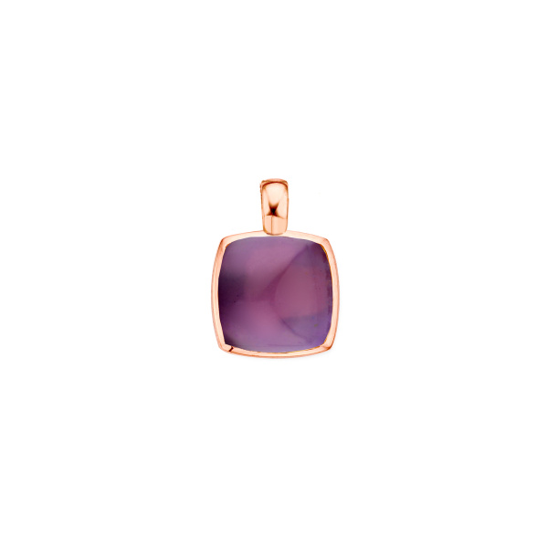 Pendentif One More Pendentif Pantelleria améthyste nacre Or Rose