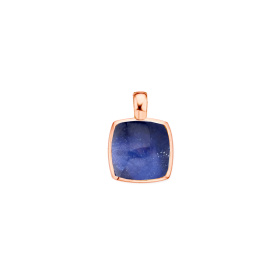 Pendentif One More Pendentif Pantelleria avec quartz sodalite Or Rose