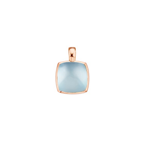Pendentif One More Pendentif Pantelleria topaze Sky Blue nacre Or Rose