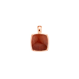 Pendentif One More Pendentif Pantelleria quartz oeil de tigre rouge Or Rose