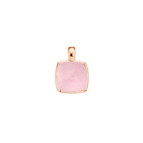 Pendentif One More Pendentif Pantelleria quartz rhodochrosite et nacre Or Rose