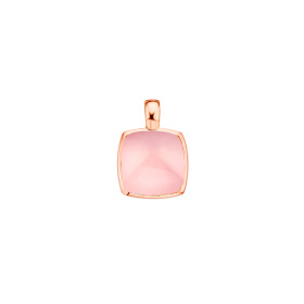 Pendentif One More Pendentif Pantelleria quartz rose nacre Or Rose