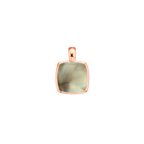 Pendentif One More Pendentif Pantelleria prasiolite nacre Or Rose