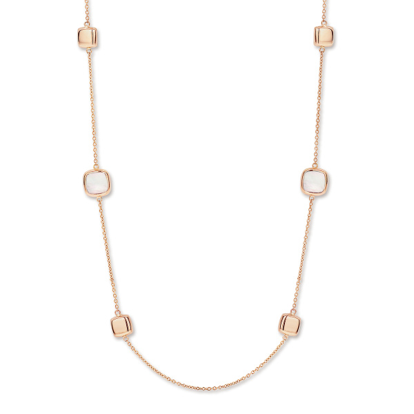 Collier One More  Pantelleria nacre Or Rose (74 CM)