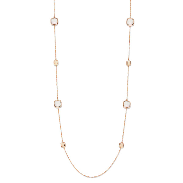 Collier One More  Pantelleria nacre Or Rose (90 CM)