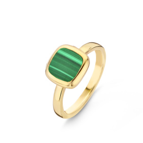 Bague One More  Pantelleria malachite Or Jaune
