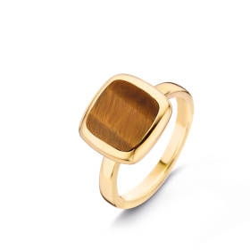 Bague One More  Pantelleria oeil de tigre Or Jaune