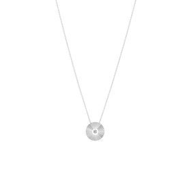 Collier La Brune & La Blonde Mini Lune Or Blanc Diamant 0.07ct