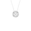 Collier La Brune & La Blonde Pleine Lune Or Blanc Diamant 0.15ct