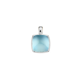 Pendentif One More Pendentif Pantelleria topaze Swiss Blue nacre Or Blanc