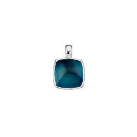 Pendentif One More Pendentif Pantelleria topaze London Blue nacre Or Blanc