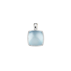 Pendentif One More Pendentif Pantelleria topaze Sky Blue nacre Or Blanc