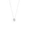 Collier La Brune & La Blonde Mini Soleil Or Blanc Diamant 0.07ct