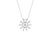Collier La Brune & La Blonde Plein Soleil Or Blanc Diamant 0.15ct