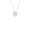 Collier La Brune & La Blonde Mini Soleil Or Blanc Diamant 0.07ct