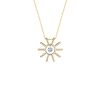 Collier La Brune & La Blonde 360° Trio Diamants 0.40 carat or jaune