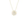 Collier La Brune & La Blonde 360° Trio Diamants 0.40 carat or jaune