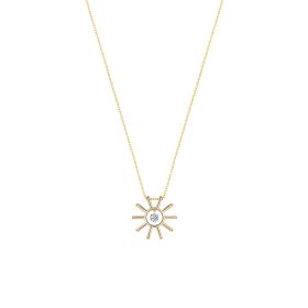 Collier La Brune & La Blonde Plein Soleil Or Jaune Diamant 0.15ct