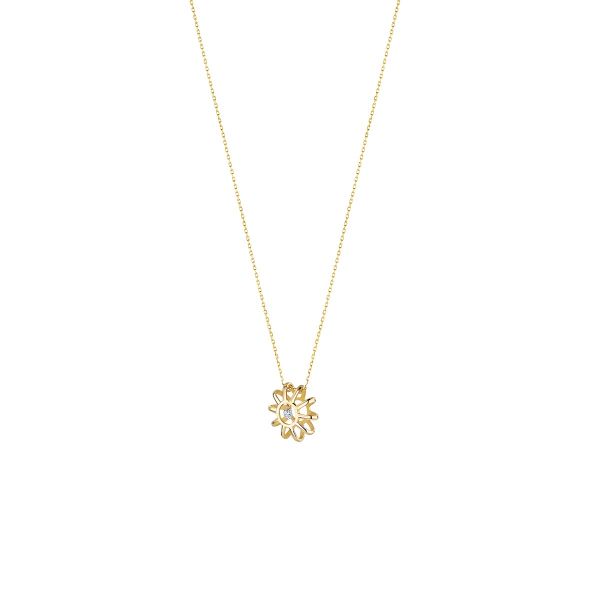 Collier La Brune & La Blonde 360° Trio Diamants 0.40 carat or jaune