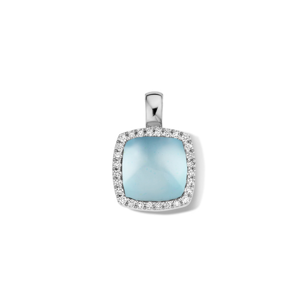 Pendentif One More Pendentif Pantelleria avec topaze SB nacre et Diamants Or Blanc