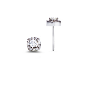 Boucles d'oreilles One More  Salina Diamants Or Blanc