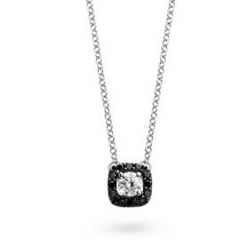 Collier One More  Salina Diamants blancs et noirs Or Blanc