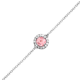 Bracelet One More  Salina saphir rose et Diamants Or Blanc