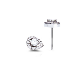 Boucles d'oreilles One More  Salina Diamants Or Blanc