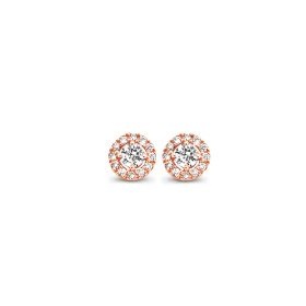 Boucles d'oreilles One More  Salina Diamants Or Rose